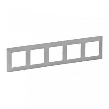 754135 Рамка Valena Life Алюминий 5-постовая Legrand фото