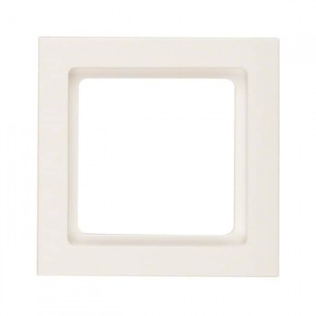 10116092 Рамка Q.3 Белый бархат 1-постовая Berker фото