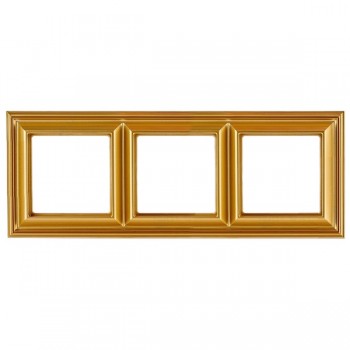 EPD483GO Рамка Eco Profi Deco золото 3-постовая Jung фото