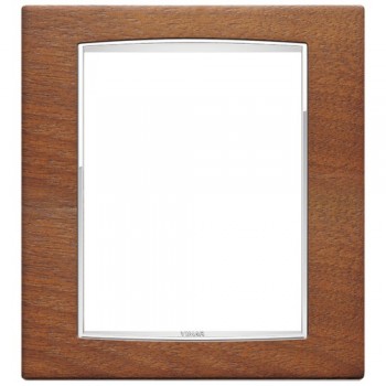 20668.C35 Рамка Eikon Chrome Classica Итальянский орех 8 модулей Vimar фото