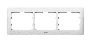 Рамка 3-постовая, серый светлый Legrand Galea Life Corian 771713 фото
