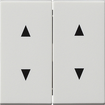 

115027 Двойная клавиша для жалюзи со стрелками белый матовый Белый Gira, Studio 115027