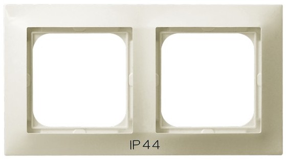 

RH-2Y/27 Рамка Ospel Impresja Бежевый 2-постовая для выключателя IP-44, RH-2Y/27