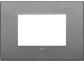 19653.02 Рамка Arke Classic Ардезия матовая 3-модульная Vimar фото