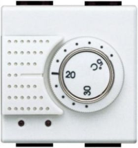 

N4441FH Термостат комнатный 2 модуля BTICINO LIVING LIGHT Белый, LivingLight Air N4441FH
