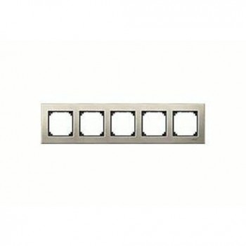 Рамка 5-постовая, титан Merten M-Elegance MTN403505 фото