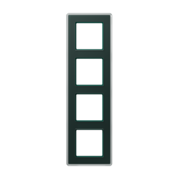 Рамка 4-ная, стекло цвет Изумруд Jung A VIVA  AV584GLMSG фото