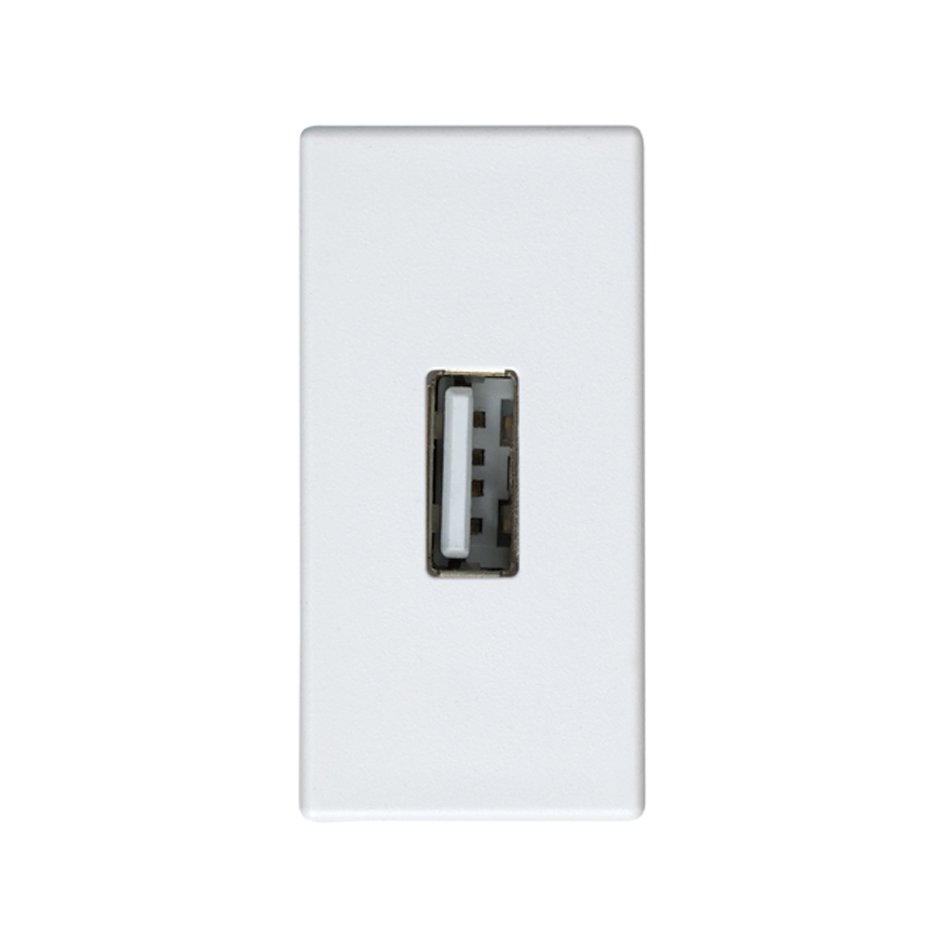 

2701090-030 Розетка для подключения USB-разъёма 2.0, тип "А"(4*12мм), винтовое соединение, узкий модуль, Simon 27, бе, 2701090-030