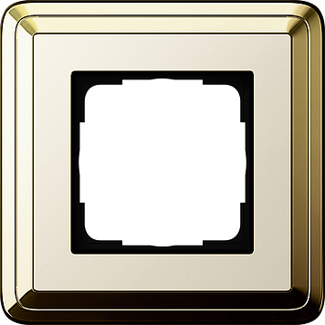 

0211633 Рамка Classix Латунь / Кремовый 1-постовая Gira, Classix 0211633