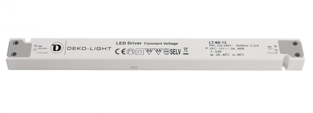 

Блок питания LT-60-12 Deko-Light 862093, Белый, Power Supply 862093
