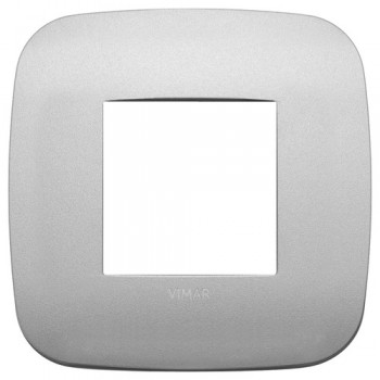 19672.23 Рамка Arke Round Серебро матовое 2 модуля Vimar фото