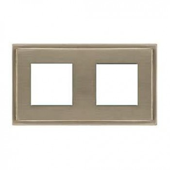 FD01242NS Рамка Madrid Nickel Satin 2-постовая Fede фото