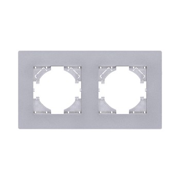Рамка 2-кратная серый Kollinger Aspekt AT2GY фото