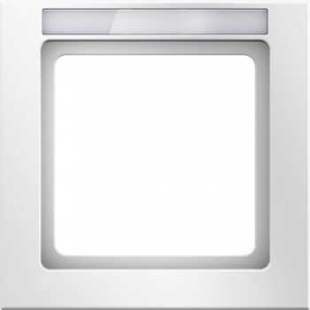 10516099 Рамка с полем для надписей Q.3 Полярная белизна с эффектом бархата 1-постовая Berker фото