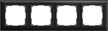 W0042208 Рамка на 4 поста (черный матовый) Fiore Werkel a051027 a051027 фото