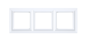 EPS483WW Рамка ECO Profi Standart Белый 3-постовая гор/верт. Jung фото