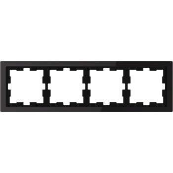 MTN4040-6503 Рамка D-Life Черный оникс 4-постовая Merten фото