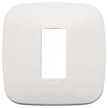 19671.25 Рамка Arke Round Жемчужный матовый 1 модуль Vimar фото