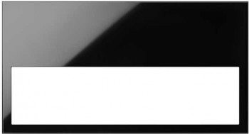 Рамка Simon 100 Черный глянцевый, 2 поста, 10001620-138 фото