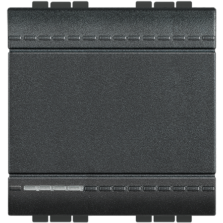 

L4005M2A LivingLight Кнопка с автоматическими клеммами, размер 2 модуля Bticino, LivingLight Air L4005M2A