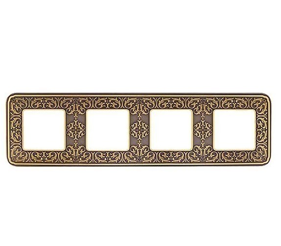 

FD01374PB Рамка Emporio Bright Patina 4-постовая Fede, Emporio FD01374PB