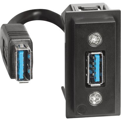

Bticino Living Now - розетка USB тип A preconnessa K4285P, Living Now K4285P