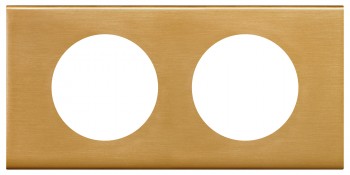 069132 Рамка Celiane Металл Золото 2-постовая Legrand фото