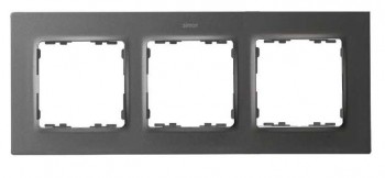 Рамка на 3 поста  матовый титан Simon 82 Concept 8200637-096 фото