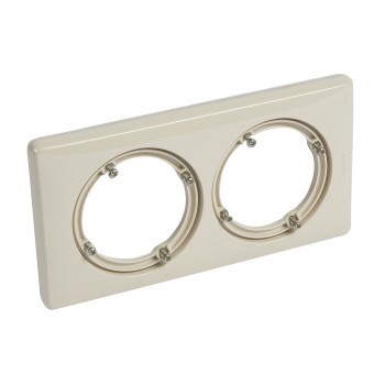 069082 Рамка Celiane Классика Слоновая кость 2-постовая Legrand фото