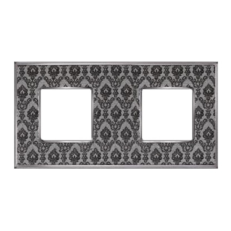 

FD01322DNCB Рамка Vintage Tapestry Decornoir / Хром 2-постовая Fede, Vintage Tapestry FD01322DNCB