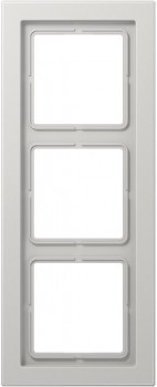 LSD983LG Рамка LS Design Светло-серый 3-постовая Jung фото