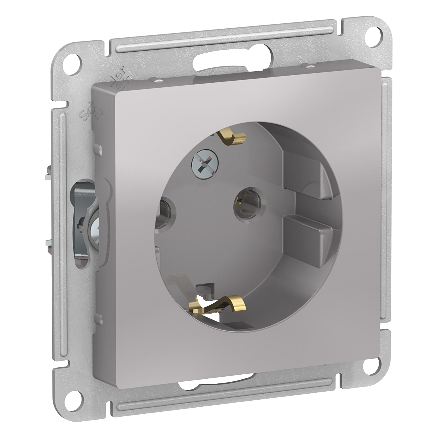 

ATN000343 Atlasdesign Розетка с заземлением, 16А, механизм, Алюминий Schneider Electric, Atlasdesign ATN000343