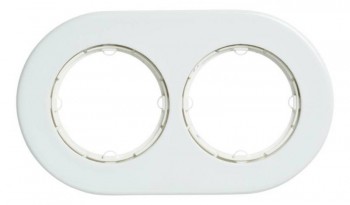 34802172 Рамка 2-ная, белый фарфор Fontini DO фото