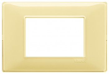 14653.46 Рамка Plana лимон 3-модульная Vimar фото