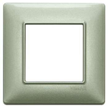 14642.72 Рамка Plana Зеленый металлизированный 2 модуля Vimar фото