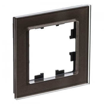 Рамка одинарная мокко стекло Systeme Electric (Schneider Electric) AtlasDesign Nature ATN320601 фото