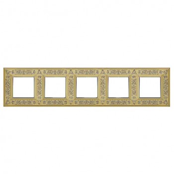 FD01415OB Рамка Granada Bright Gold 5-постовая Fede фото