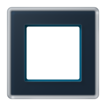 Рамка 1-ная, стекло цвет Синий Jung A VIVA  AV581GLMNB фото