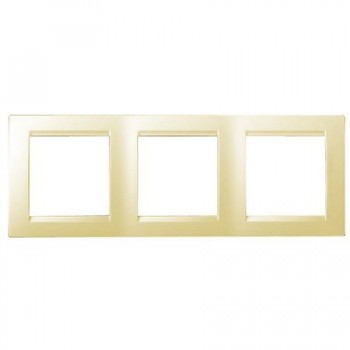 1500630-031 Рамка универсальная, 3 поста, слоновая кость Simon 15 фото