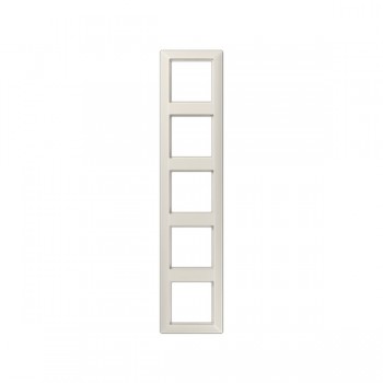 ABAS585 Рамка Антибактериальная версия AS 500 Бежевый 5-постовая Jung фото