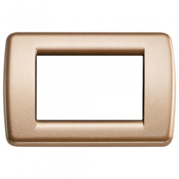 16753.22 Рамка Idea Rondo Бронза 3-модульная Vimar фото