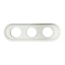 35803052 Рамка Venezia Oval Белый лакированный 3-постовая Fontini фото