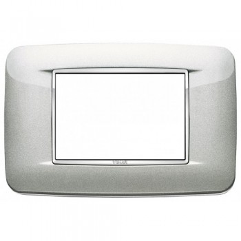 Рамка 3 модуля, серебро металлик Vimar Eikon Chrome Round 20683.C10 фото