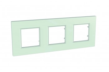 MGU2.706.17 Рамка Unica Quadro Матовое стекло 3-постовая Schneider Electric фото