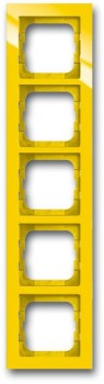 Рамка 5-постовая, желтый ABB Axcent 1725-285 фото
