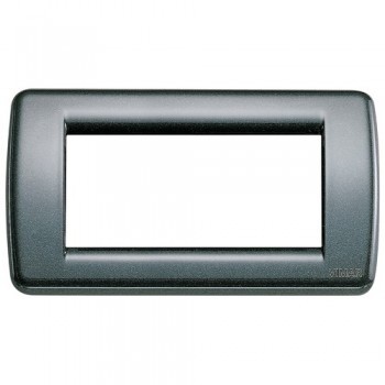 16754.23 Рамка Idea Rondo Антрацит 4 модуля Vimar фото