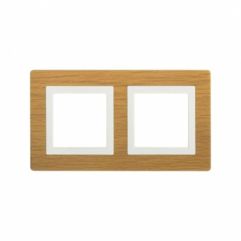 Рамка из натурального дерева беленый дуб 4 модуля DKC Avanti 4400844 фото