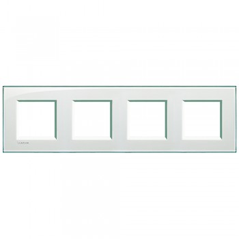 LNA4802M4KA Рамка LivingLight Квадрат Морская вода 2+2+2+2 модуля Bticino фото