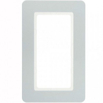 13096079 Рамка с большим вырезом Q.7 Полярная белизна 2-постовая вертикальная Berker фото