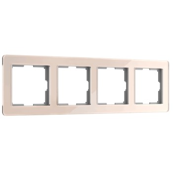 W0042743 Рамка на 4 поста Acrylic айвори Werkel a062134 фото